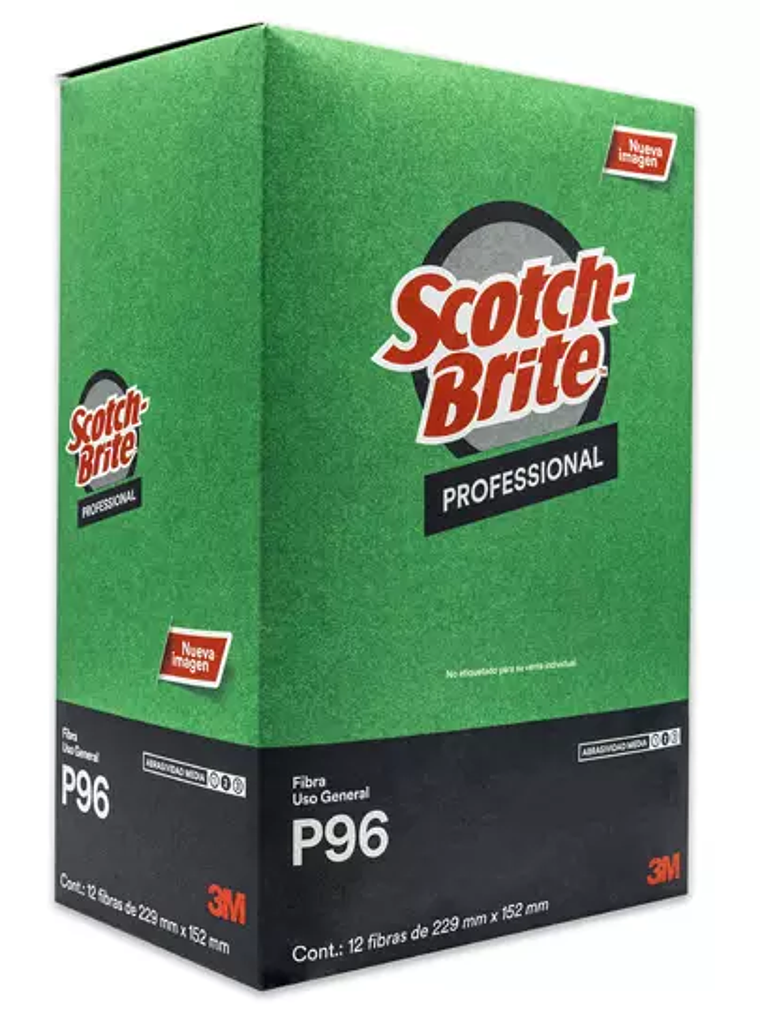 Fibra verde Scotch-brite 3M caja con 12. 1