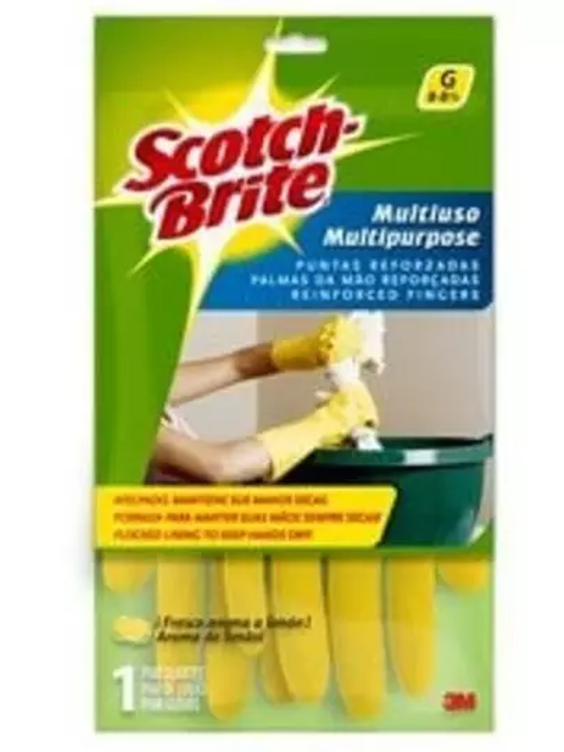 Guantes de latexamarillos afelpados scot 1