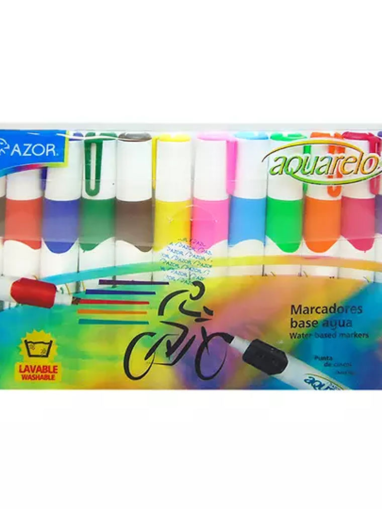 Marcador lavable Aquarelo Grip colores s 1