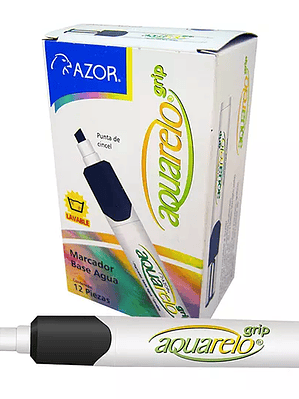 Marcador lavable Aquarelo Grip color neg