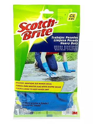 Guantes de latex azules afelpados Scotch