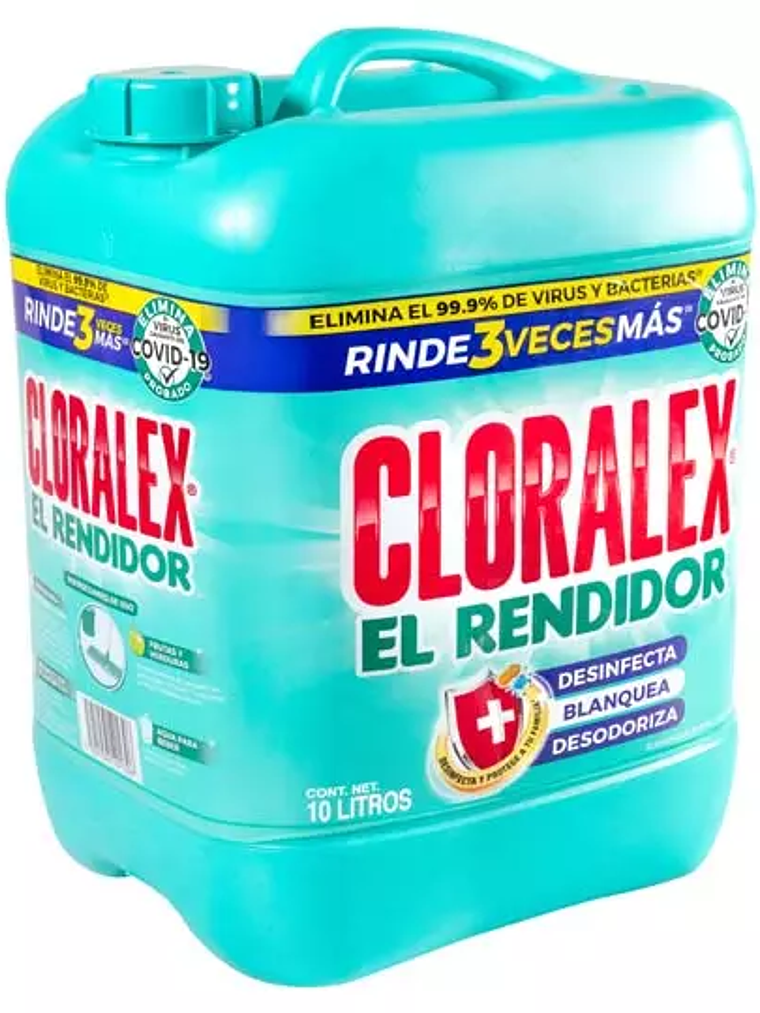 Blanqueador Cloralex, cloro 10 Lt. 1