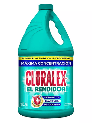 Blanqueador Cloralex, cloro 3.75 Lt..