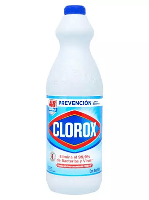 Blanqueador Clorox, cloro 930 ml.