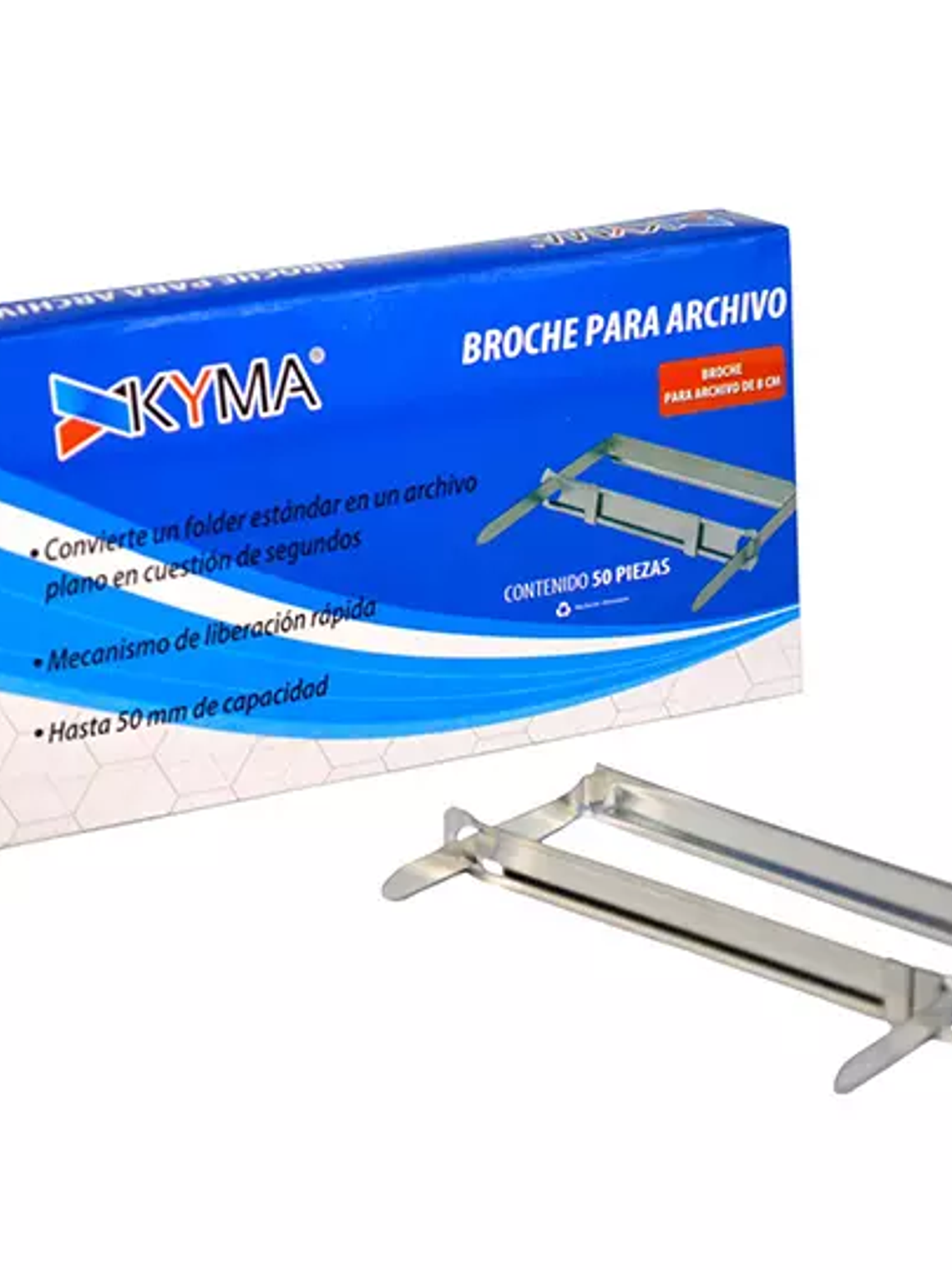 Broche Archivo KYMA 8 cms Caja con 50 pi 1
