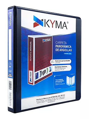 Carpeta panoramica KYMA carta azul marin