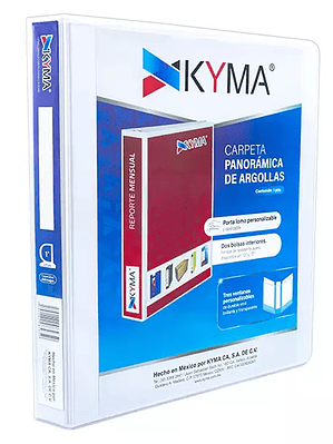 Carpeta panorámica KYMA carta blanca her