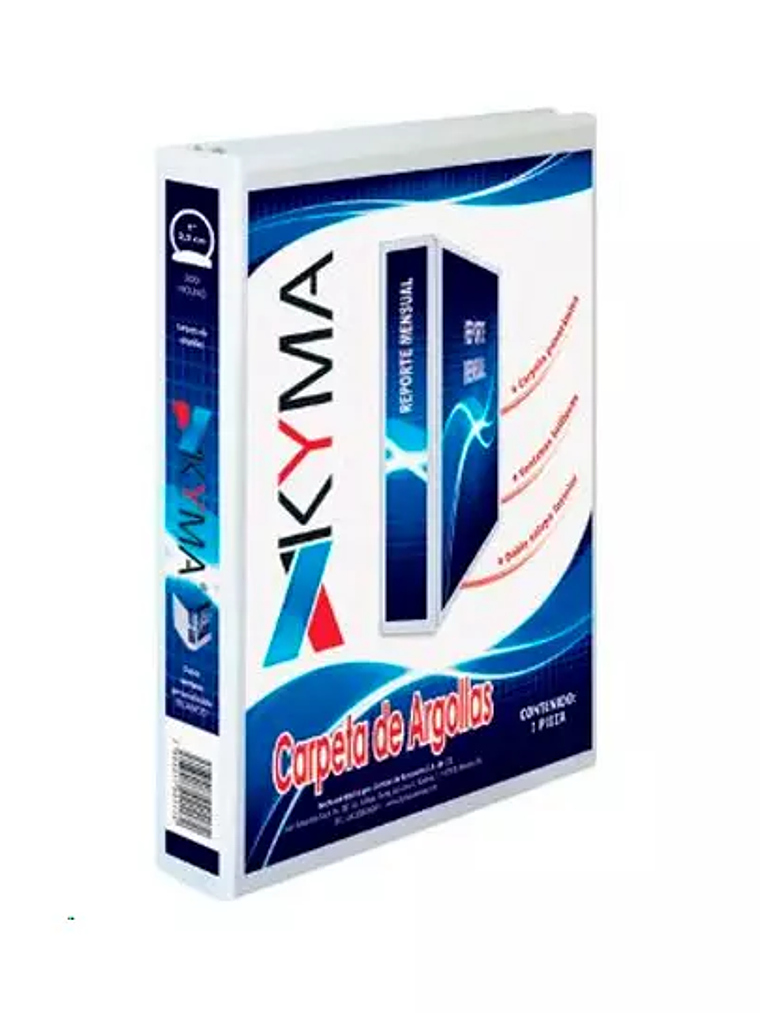 Carpeta Panorámica KYMA Oficio Blanca He 1