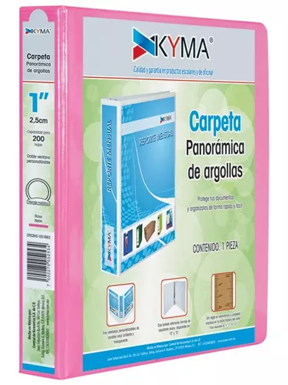 Carpeta KYMA panorámica de vinil 1 pulga 1