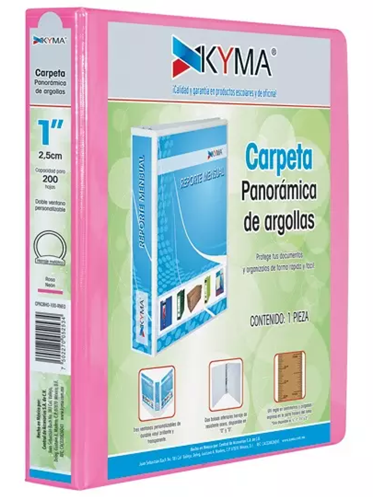 Carpeta KYMA panorámica de vinil 1 pulga 1