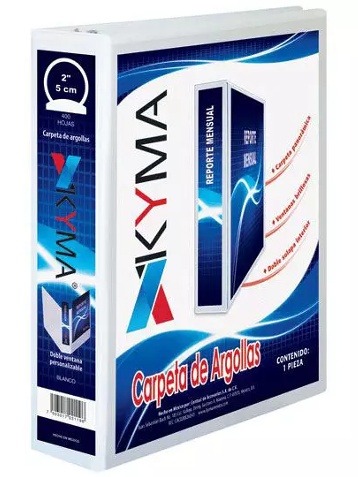 Carpeta Panorámica KYMA Oficio Blanca He 1