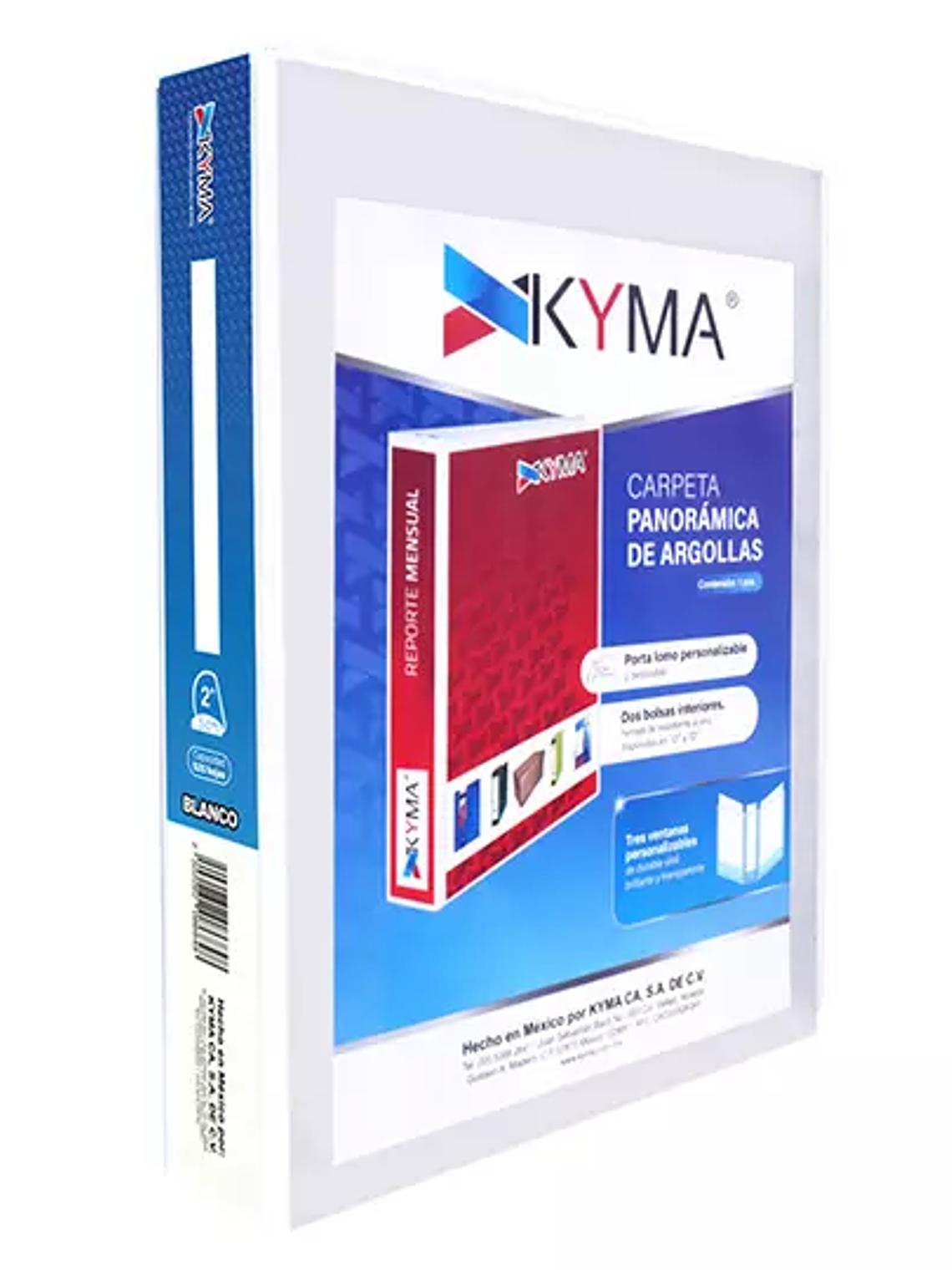 Carpeta Panorámica KYMA Oficio Blanca He 1