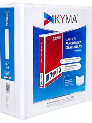 Carpeta panorámica KYMA carta blanca her