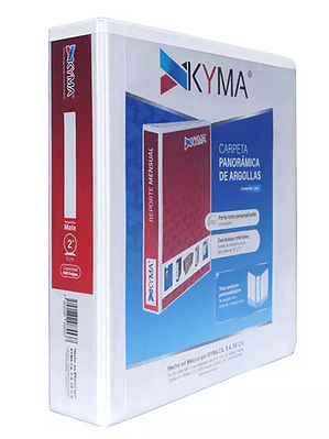 Carpeta panoramica KYMA carta blanca cub