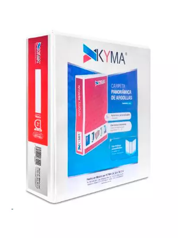 Carpeta Panoramica KYMA Oficio Blanca He 1