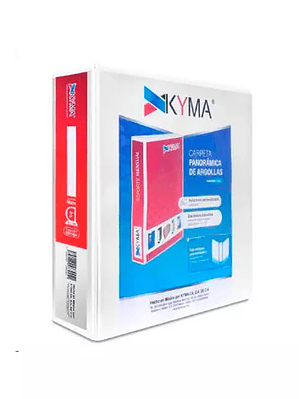 Carpeta Panorámica KYMA Oficio Blanca He