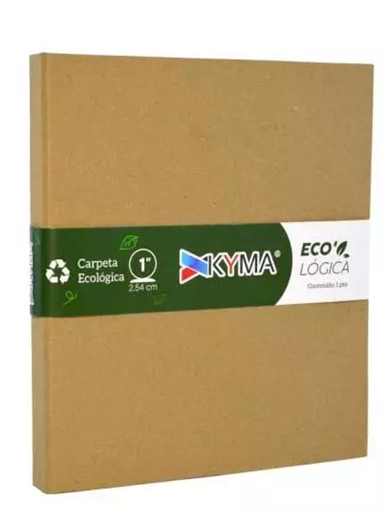 Carpeta KYMA Kraft carta de 1 pulgada he 1
