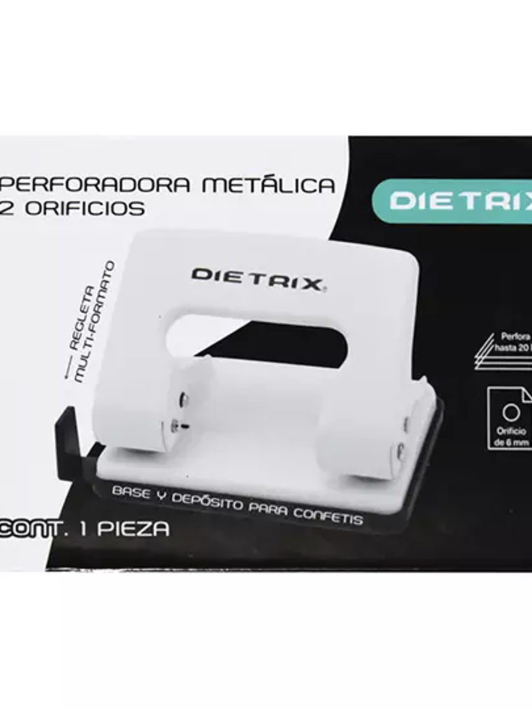 Perforadora metálica Dietrix 2 orificios 1