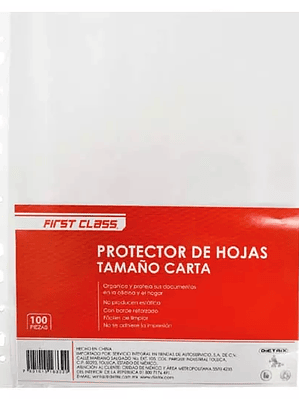 PROTECTOR DE HOJAS DIETRIX TAMAÑO CARTA