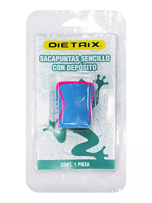Sacapuntas de plástico sencillo DIETRIX