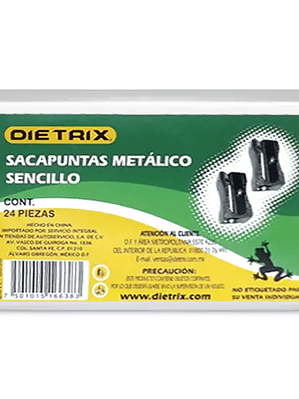 Sacapuntas metálico sencillo Dietrix 24