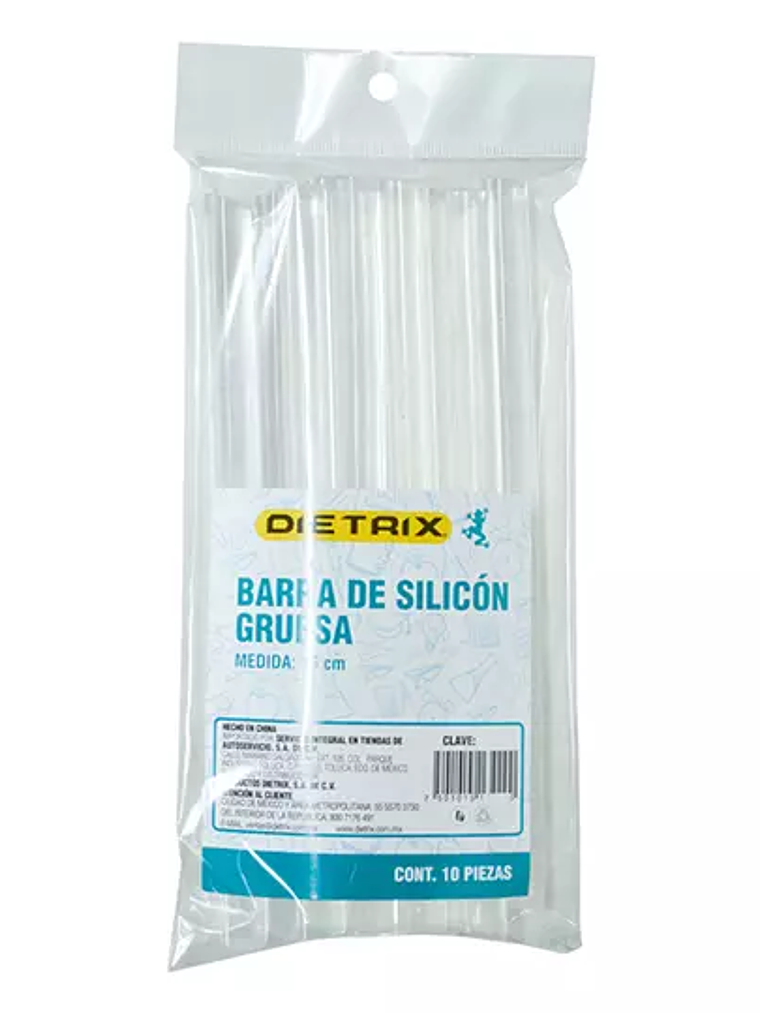 Barras de silicón grueso DIETRIX 18 CM c 1