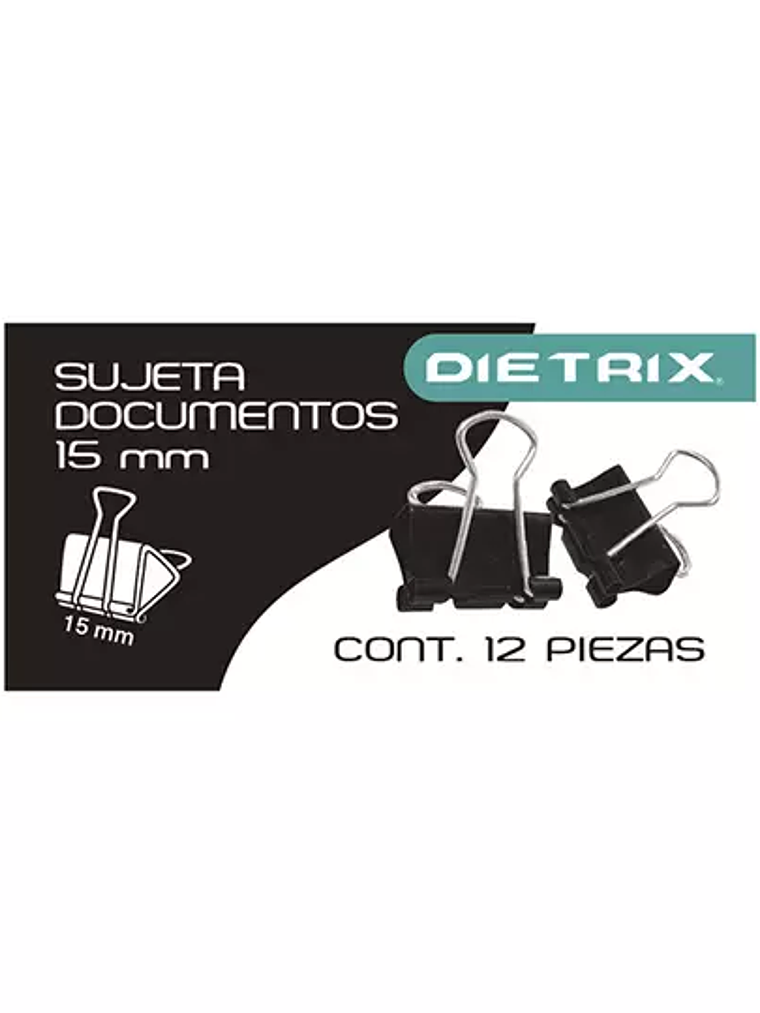 Sujeta documentos Dietrix 15 milimetros 1