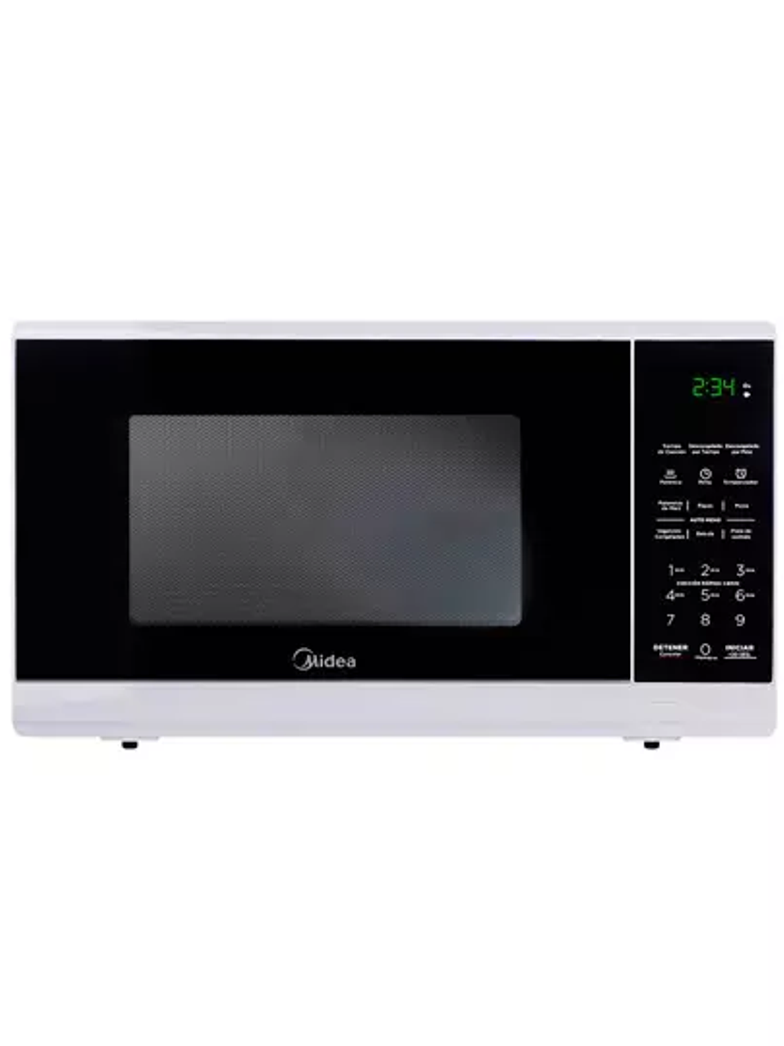 Horno Microondas Midea 0.7 Pies, Negro y 1
