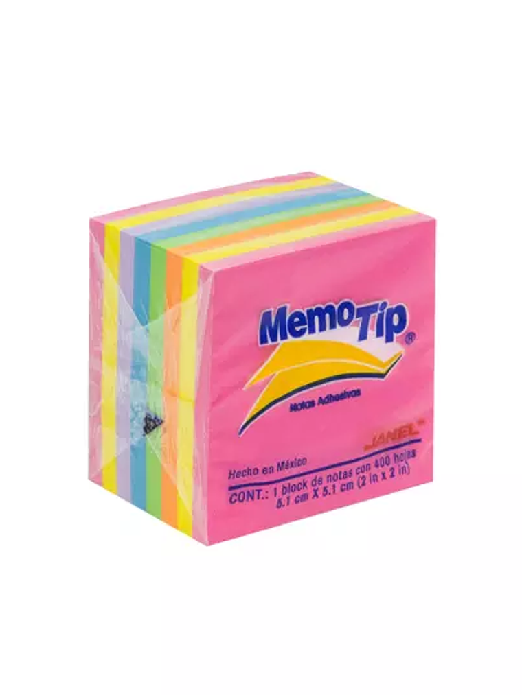 Notas Adhesivas Mini Memo Tip neon 2x2 p 1