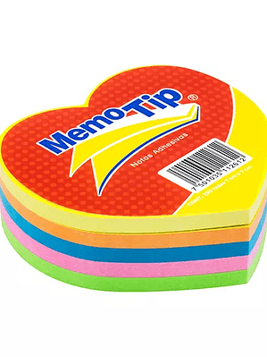 Notas Adhesivas Memo Tip forma corazon c