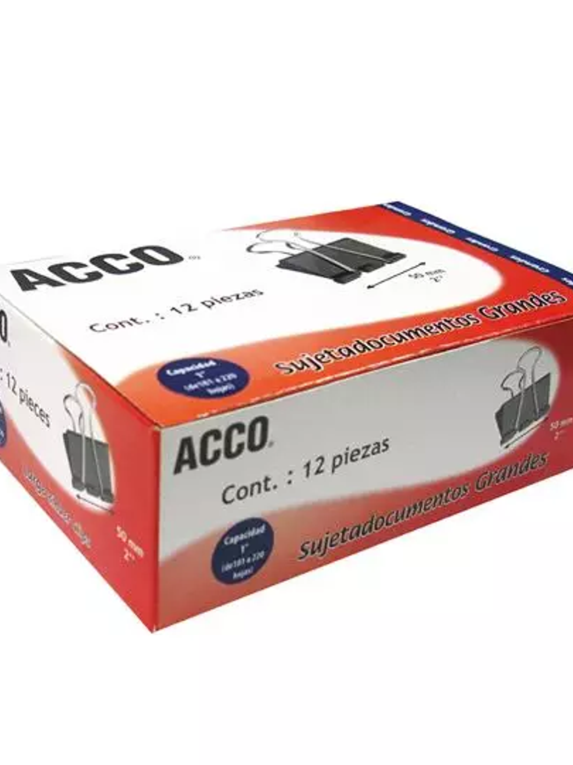 Sujeta documentos grande ACCO capacidad 1