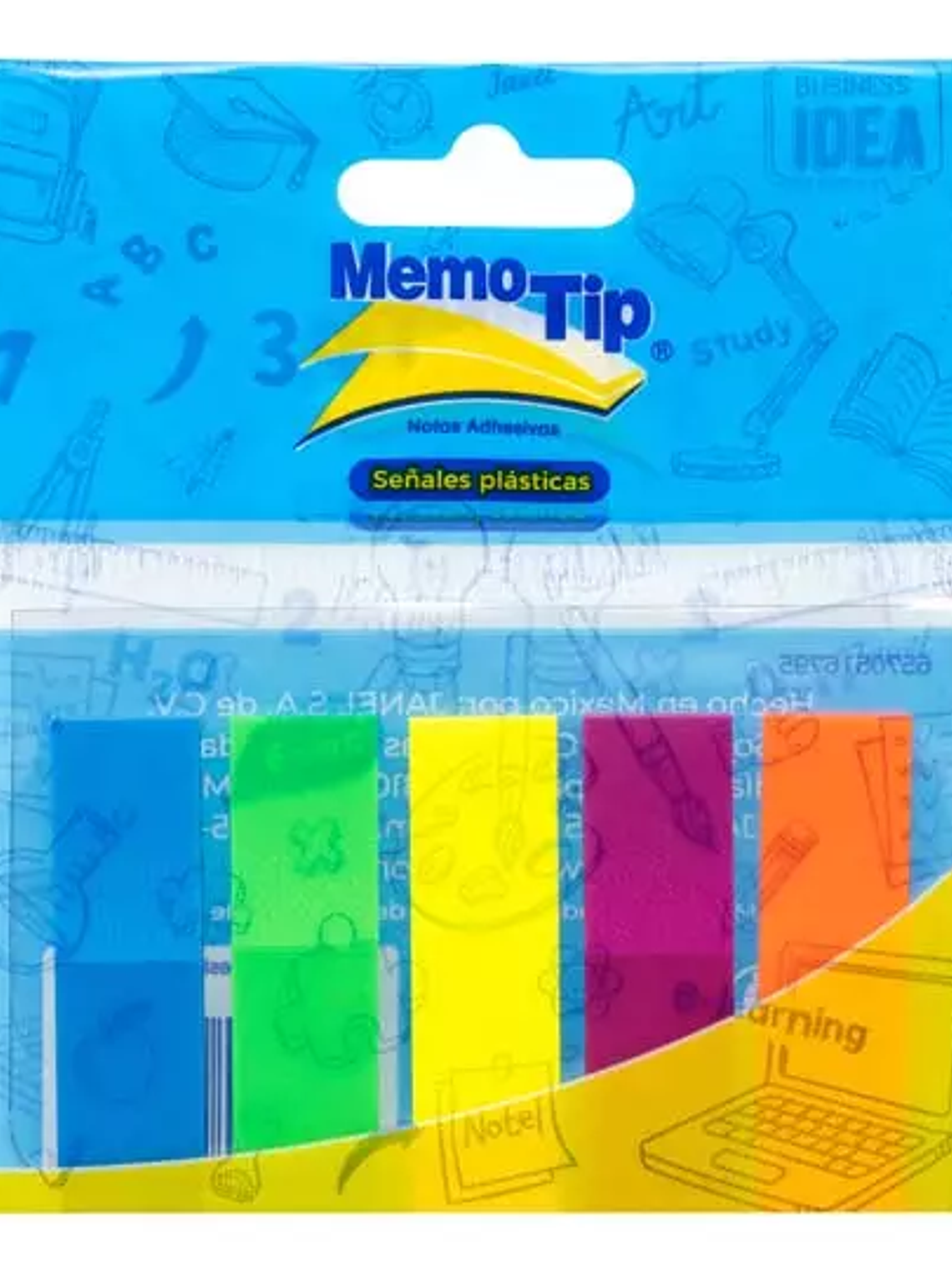 Señales plásticas memo tip 5 colores bol 1