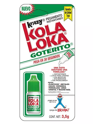 pegamento instantáneo KOLA LOKA gotero 3