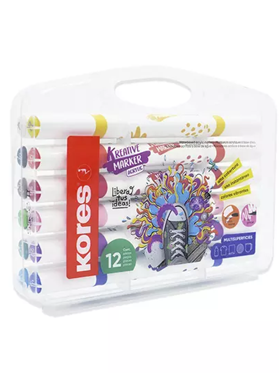 Marcador acrílico Kores doble punta estu 1
