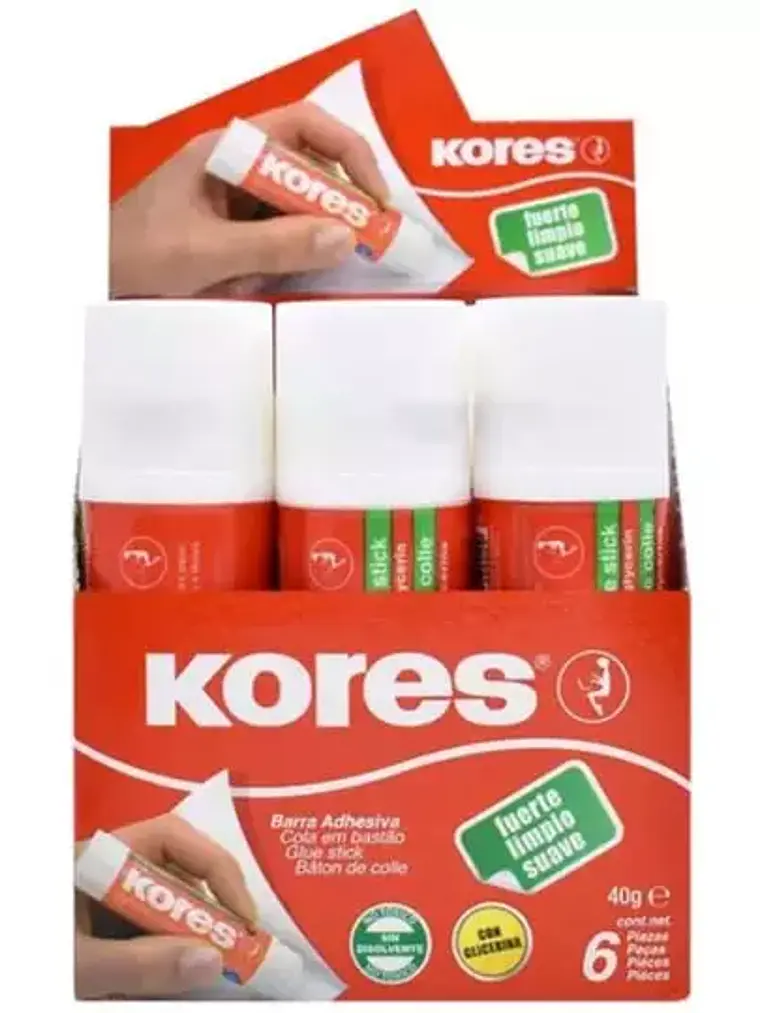 Lápiz adhesivo en barra Kores, color bla 1