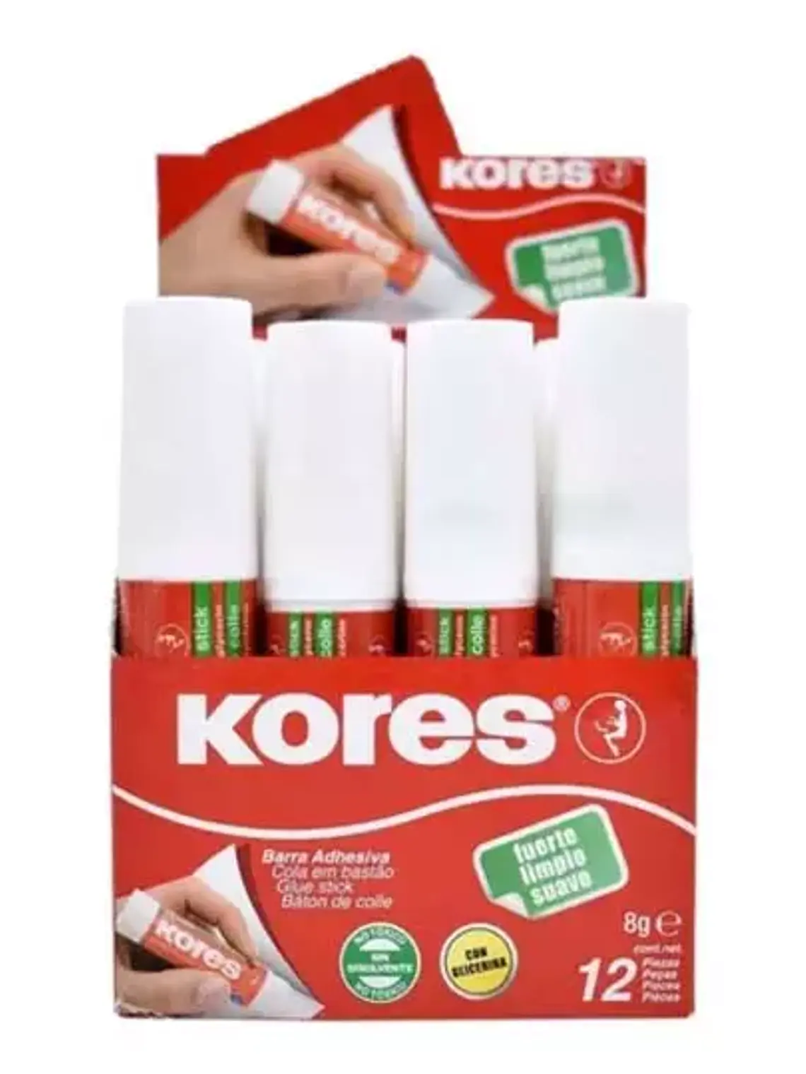 Lápiz adhesivo en barra Kores, color bla 1