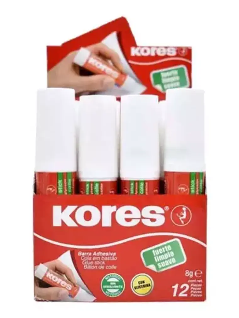 Lápiz adhesivo en barra Kores, color bla 1