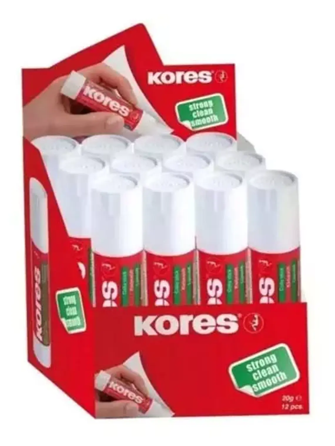 Lápiz adhesivo Kores en barra, color bla 1