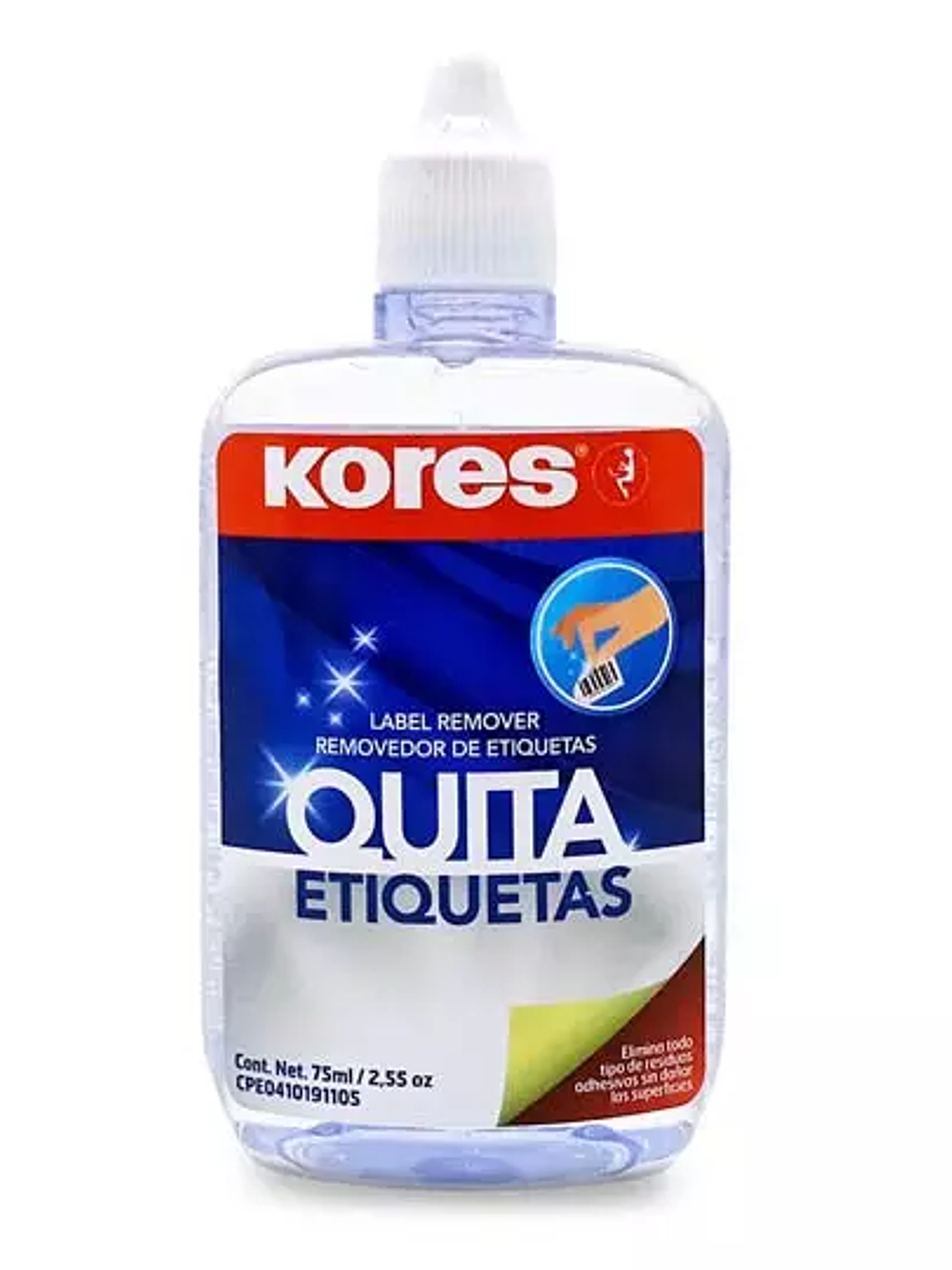 Liquido quita etiquetas Kores, botella 7 1