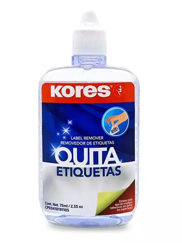 Liquido quita etiquetas Kores, botella 7 1