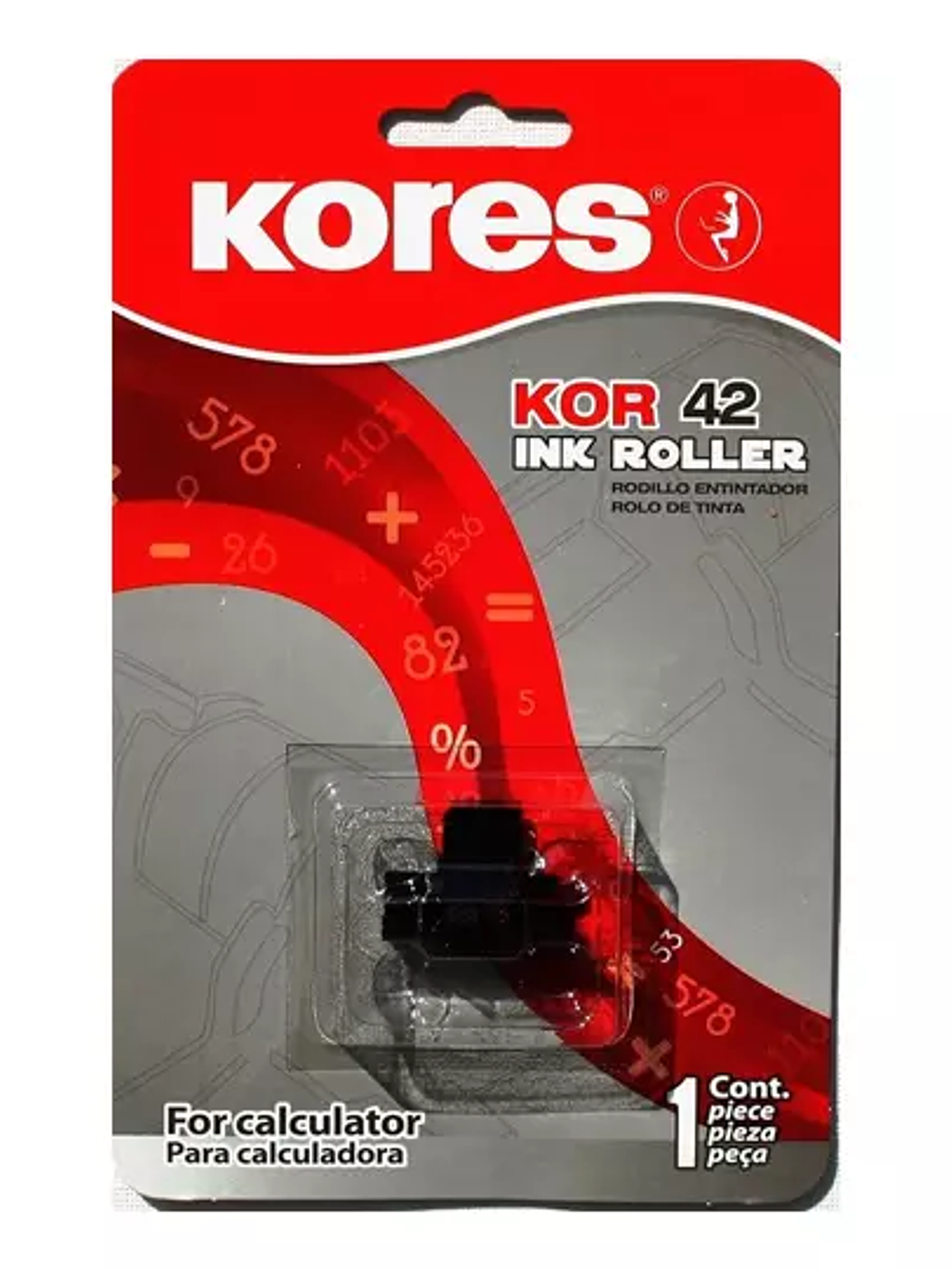 RODILLO ENTINTADOR KOR-42 KORES BICOLOR 1