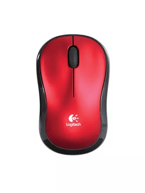 Mouse Logitech M185 Inalámbrico Rojo
