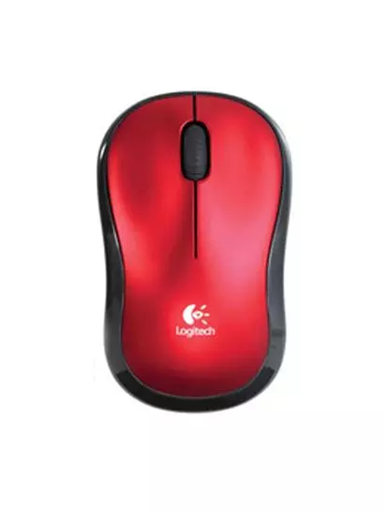 Mouse Logitech M185 Inalámbrico Rojo 1
