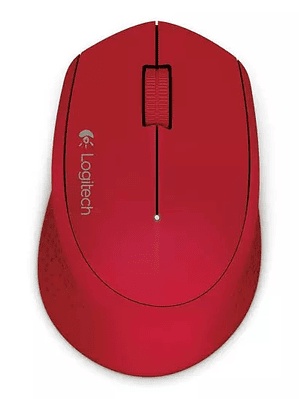 Mouse Logitech M280 inalámbrico USB Rojo