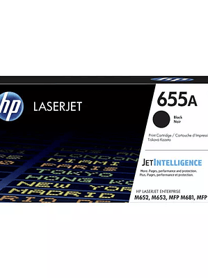 Cartucho de tóner negro HP 655a