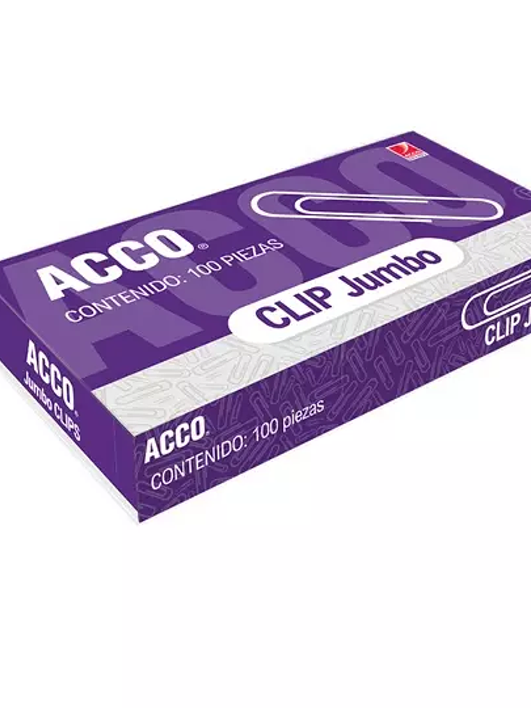 Clip jumbo ACCO capacidad hasta 35 hojas 1