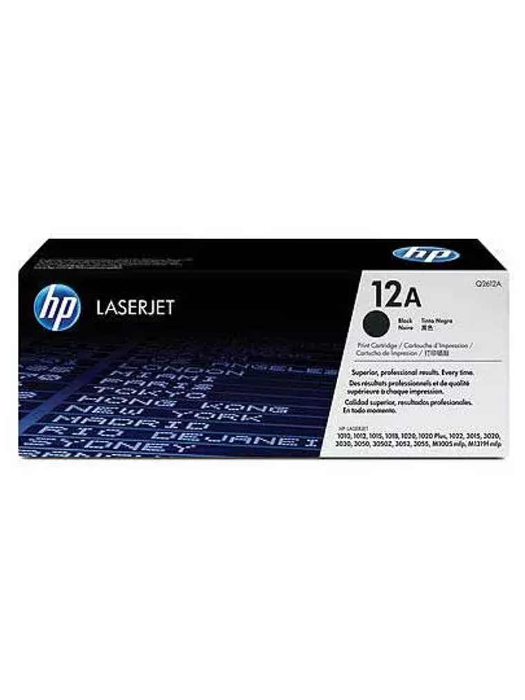 Cartucho de tóner negro HP 12a 1