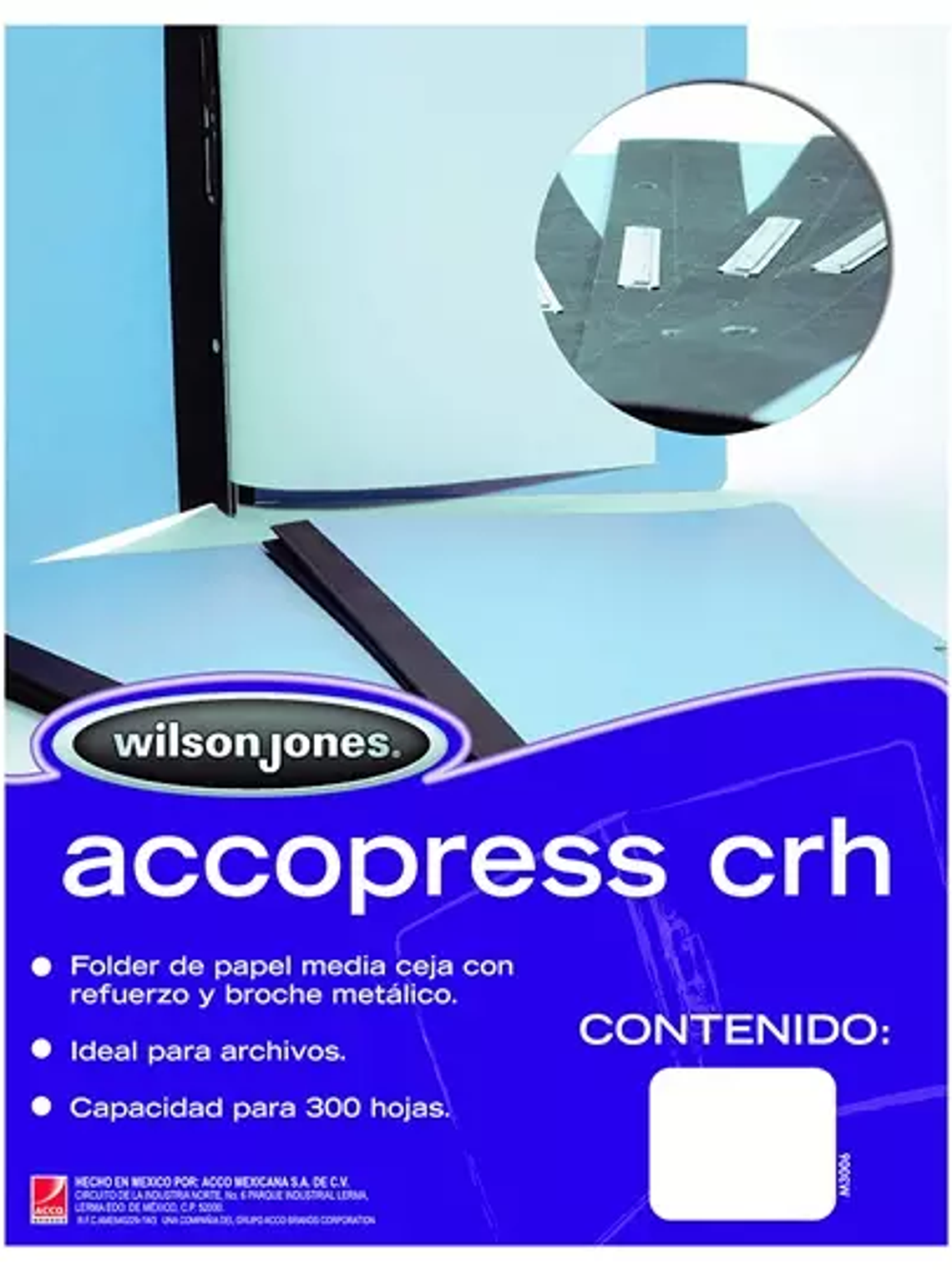 Carpeta pressboard Accopress ACCO carta 1