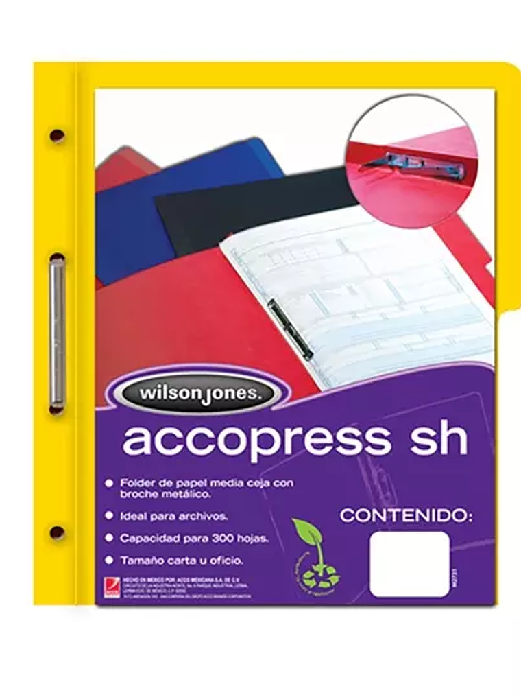 Carpeta pressboard Accopress sh ACCO car 1