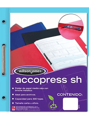 Carpeta pressboard Accopress sh ACCO car